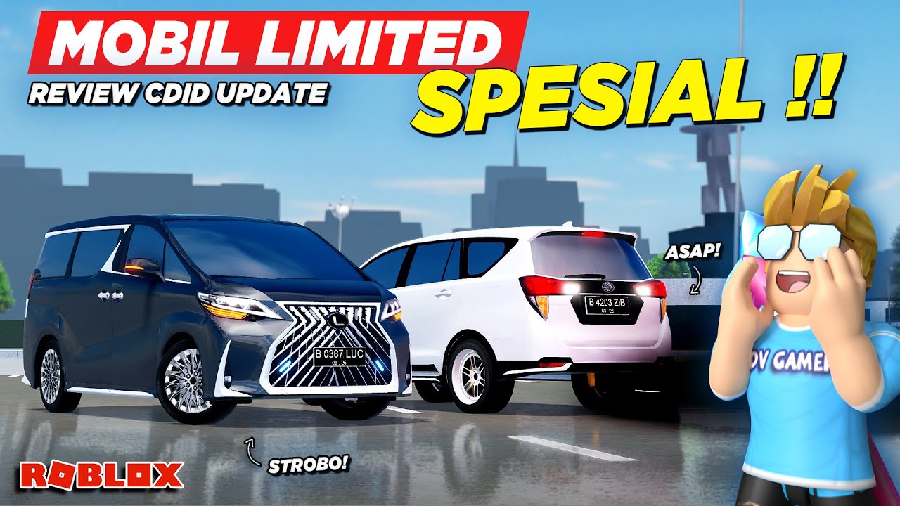 ADA MOBIL CUMI DAN STROBO !! REVIEW MOBIL LIMITED SPESIAL CDID UPDATE - Roblox Indonesia