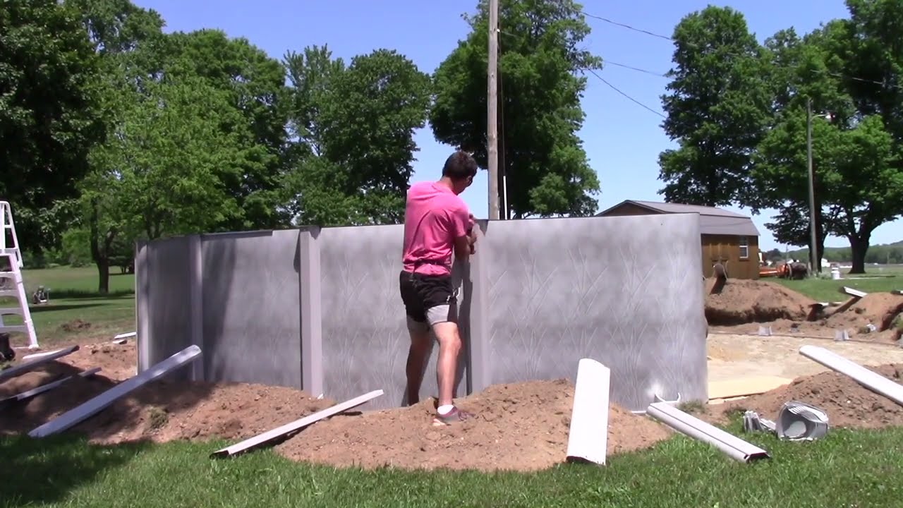 One man pool install, including bonding and grounding and backfill. Part 1