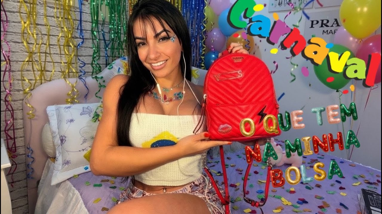 SMR | O Que Tem Na Minha Bolsa 👜✨ Tapping Suave & Sons Relaxantes (Carnaval Edition)
