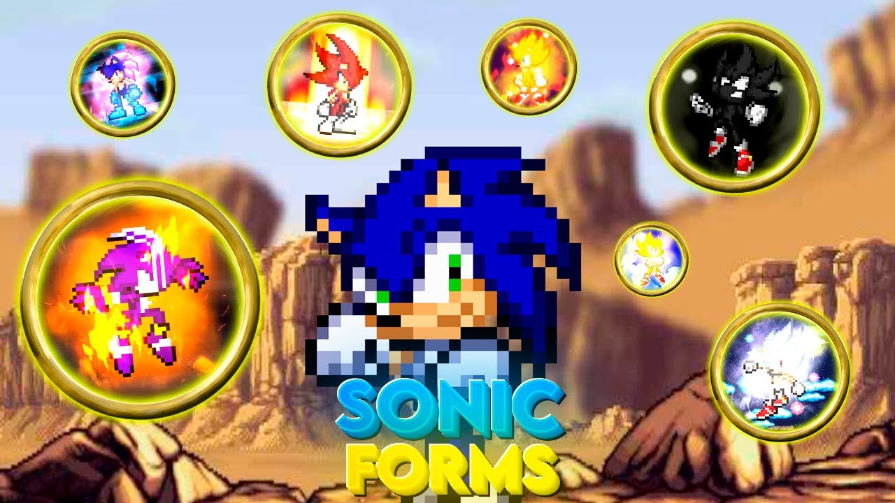 TODAS as transformações do Sonic!!! (Sprite Animation ÉPICA) | Collab
