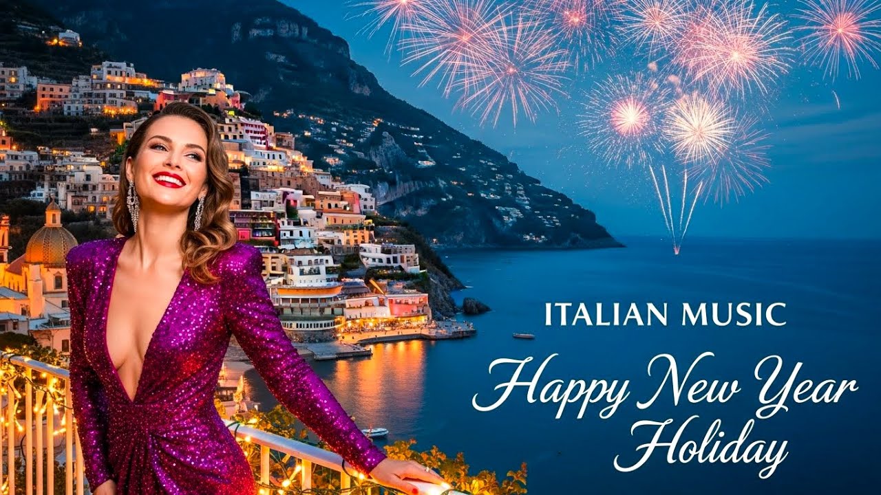 New Year Italian Holiday & Mediterranean Music 🎆 2+ Hours Lake Como Relaxation & Scenic Amalfi Coast
