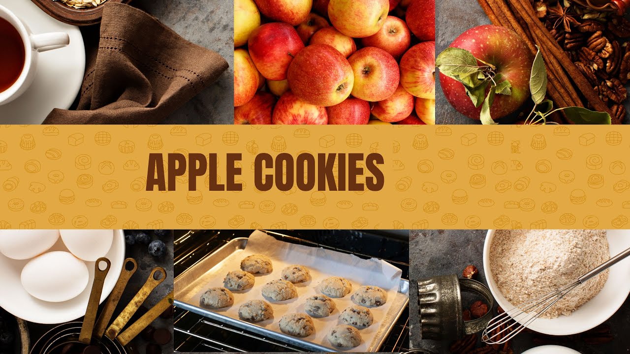 Apple cookies. Quick and soft cookies in 20 minutes.