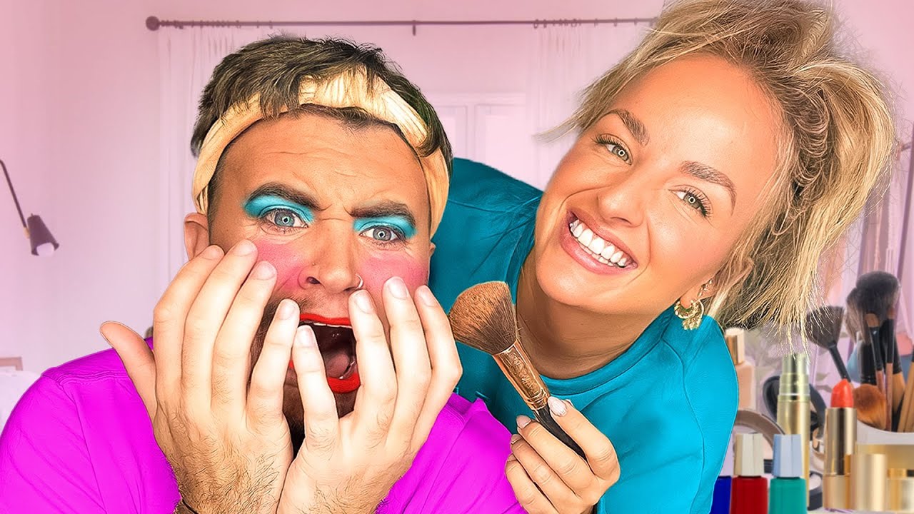 MY GIRLFRIEND DID MY MAKE UP *never again*