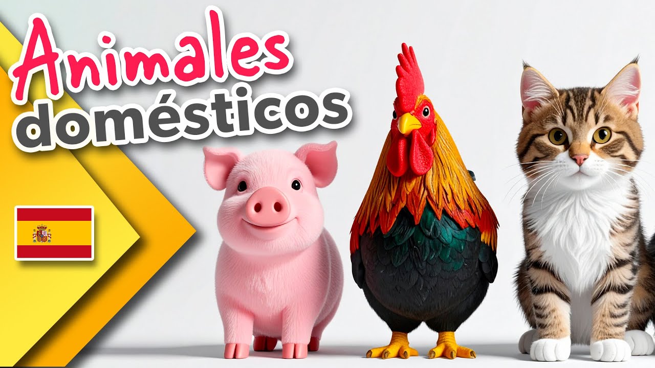 Domestic and Farm Animals in Spanish ✅🐶