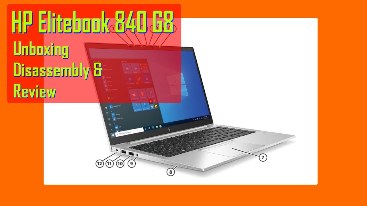 Распаковка, разборка и обзор HP Elitebook 840 G8