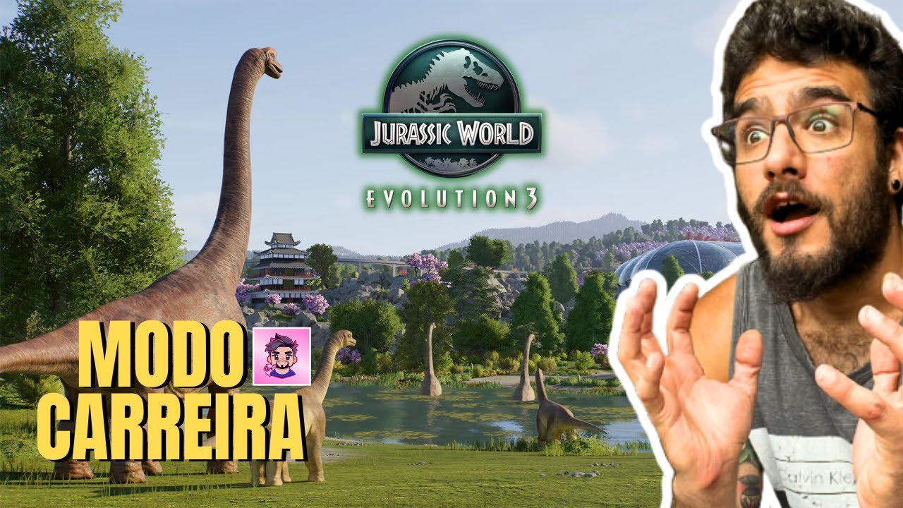 JURASSIC WORLD EVOLUTION 3 — Explorando o NOVO MODO CARREIRA 🦖 Gameplay PT BR
