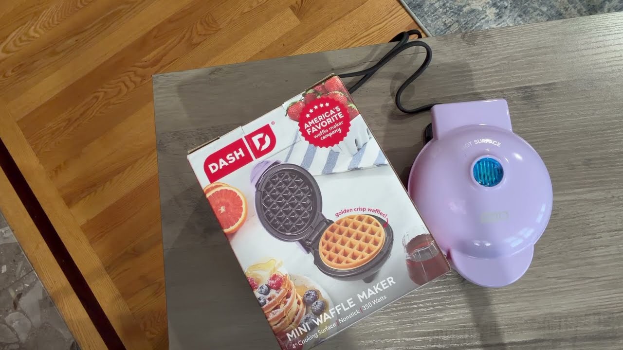 An Honest Review of the Dash mini Waffle Maker - so cute and functional!