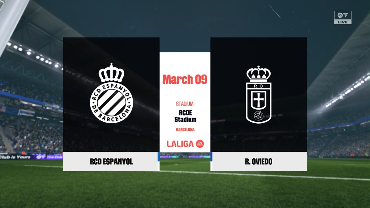 Espanyol vs Real Oviedo La Liga 2026 Prediction Round 27 Full Gameplay [PS5]