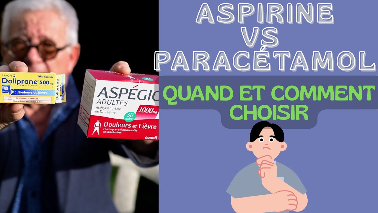 Aspirine ou paracétamol: lequel choisir après 50 ans?