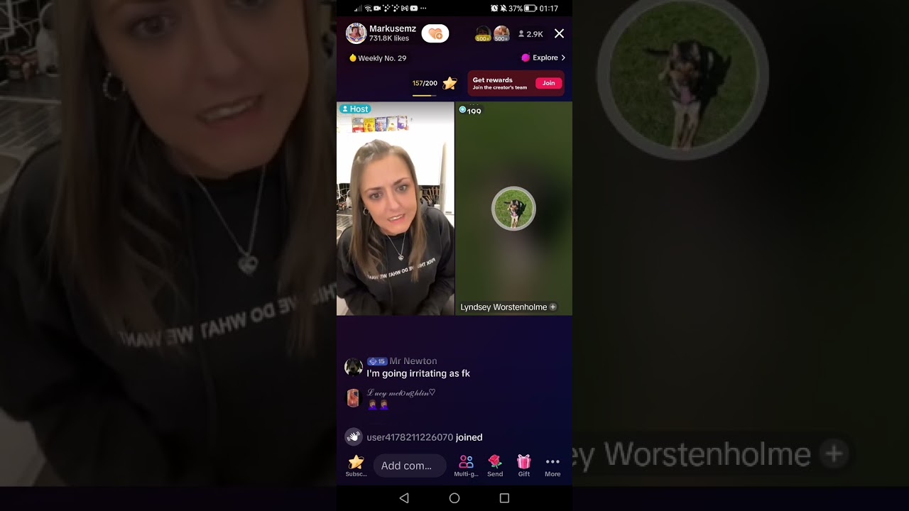 Markusemz being rude to her donators again.