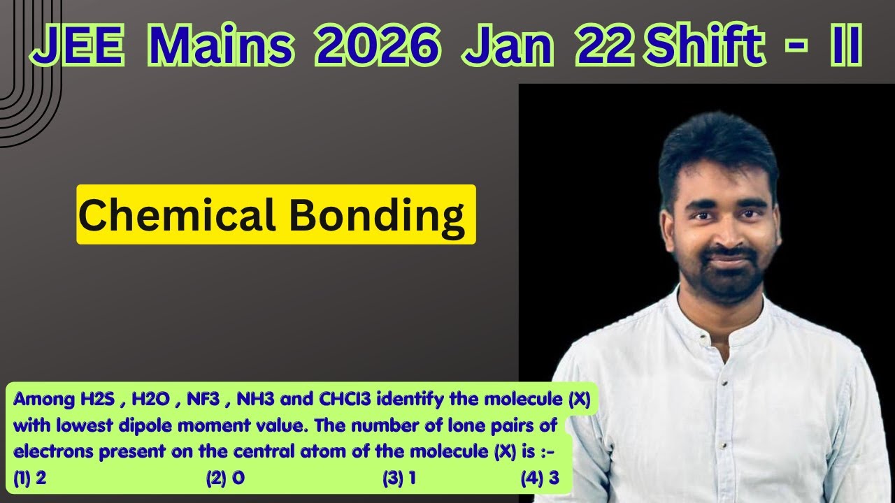 Among H2S,H2O,NF3,NH3 and CHCI3 identify the molecule (X) with lowest dipole moment value. The no.of