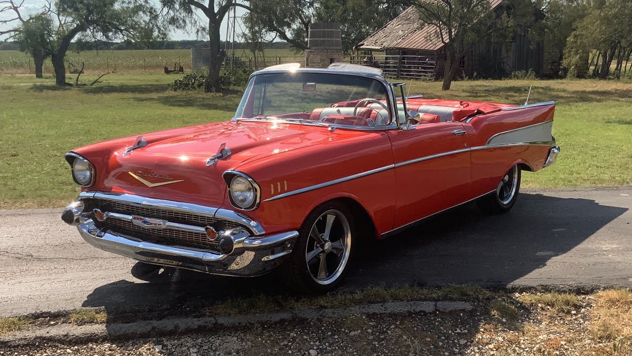 1957 Chevrolet Bel-Air Convertible 350ci V8 Automatic Power Front Disc Power Top PS AC