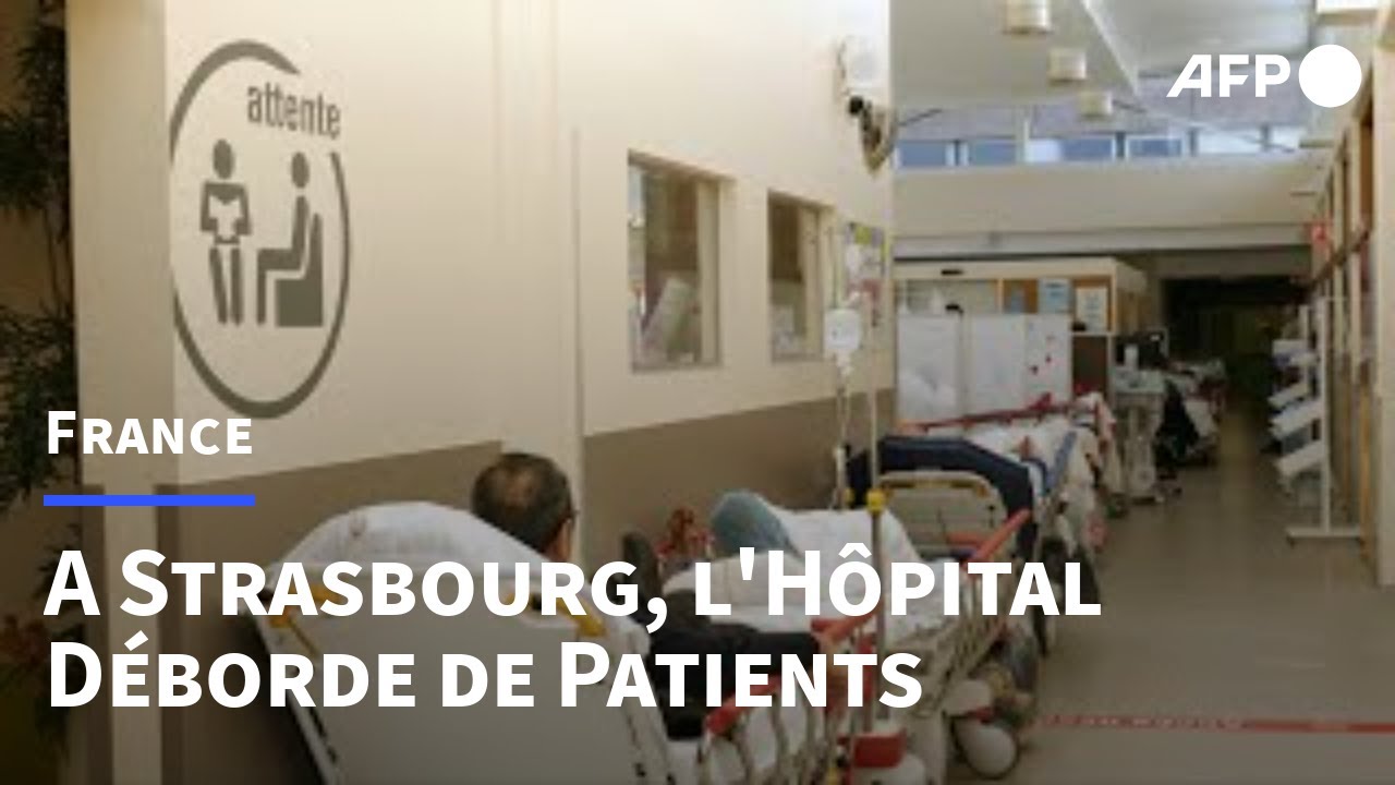 A Strasbourg, les urgences de l'hôpital débordent de patients | AFP