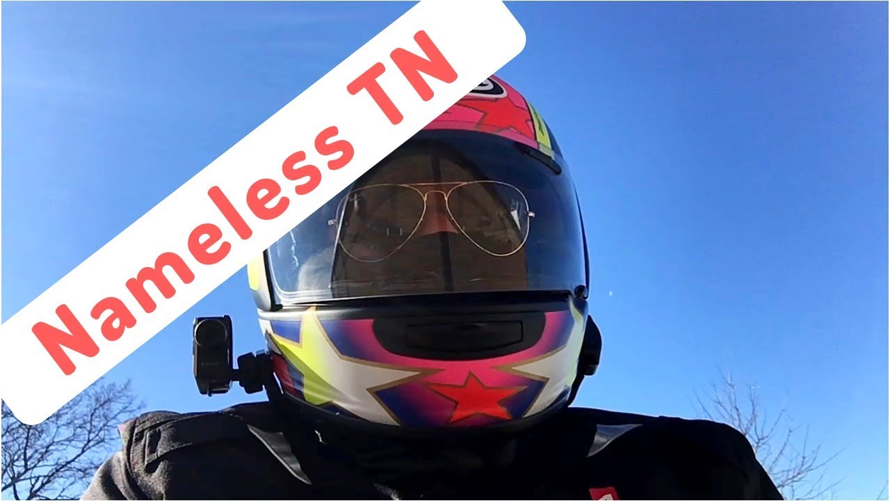 Riding to Nameless TN on the Suzuki 650 Vstrom XT adv bike with Arai helmet cam.