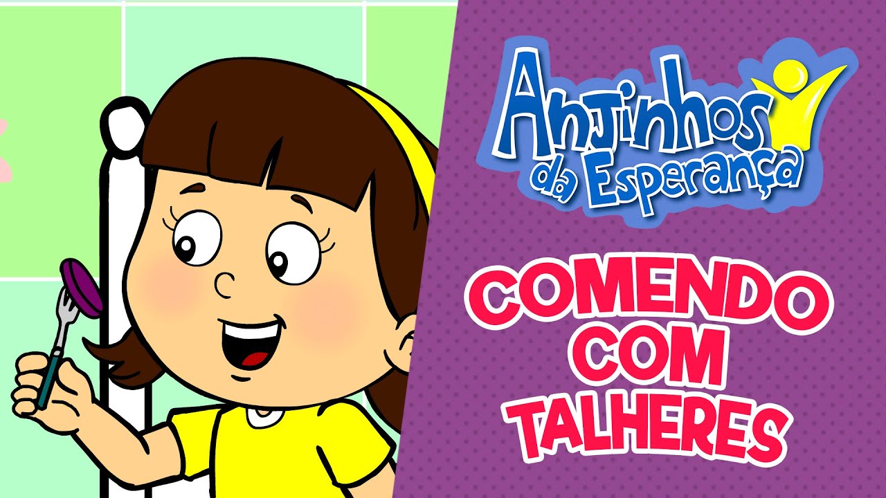 Comendo com talheres - Anjinhos da Esperan&ccedil;a