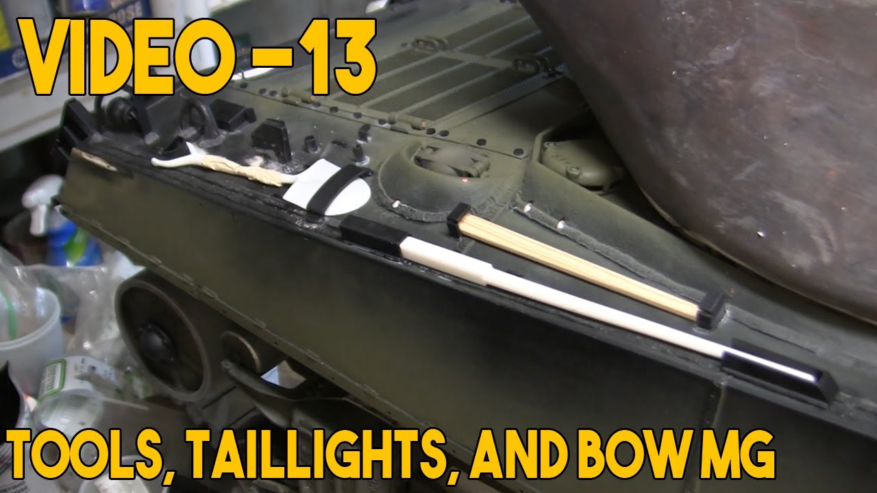 Видео № 13 (с пулеметом Bow MG и инструментами Pioneer) по проекту танка M4A3E2 Jumbo Sherman в м...