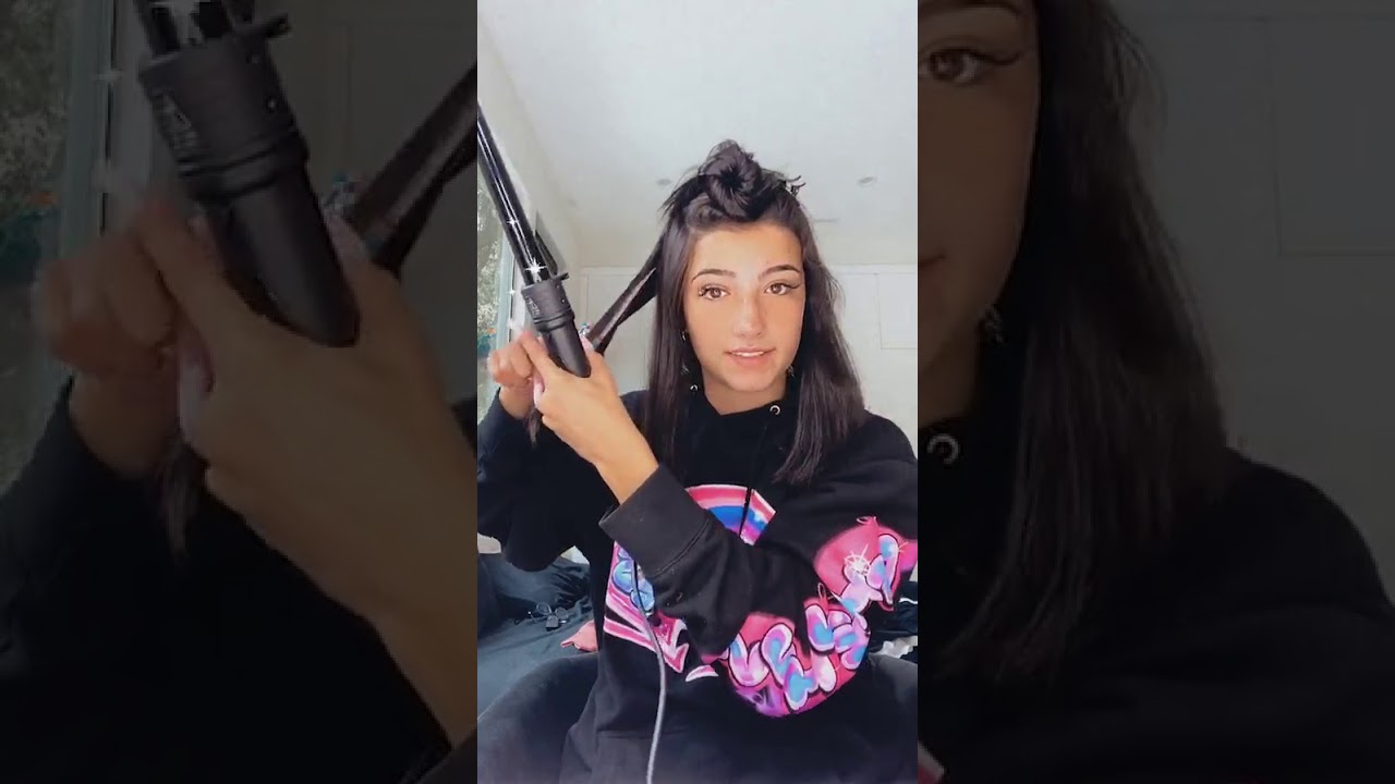 Charli D'Amelio hair + makeup Instagram IG live 2020