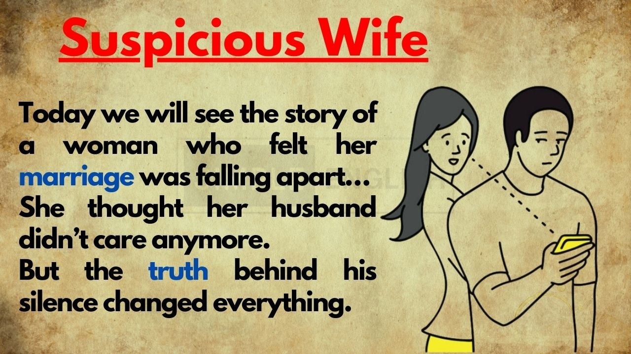 Learn English through Story - Level 2|| Best English Story for Listening || Suspicious Wife