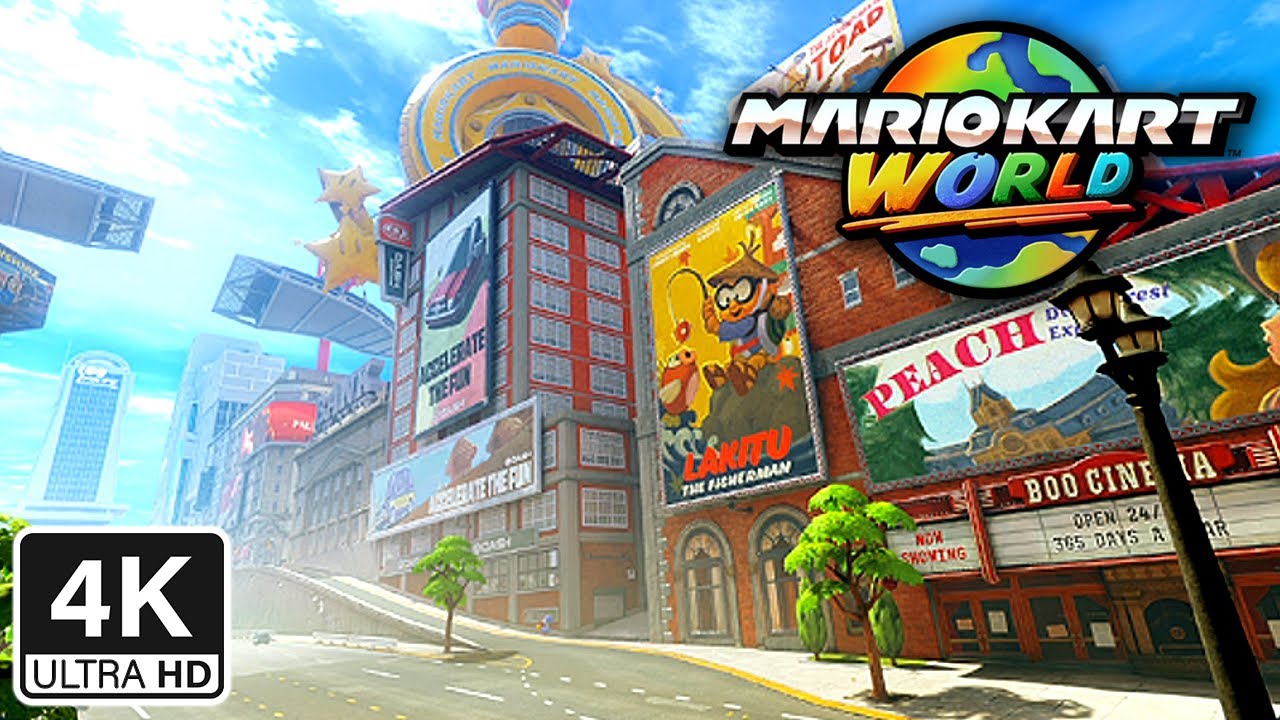Mario Kart World · Crown City [Mushroom Cup] (HDR 4K60FPS)