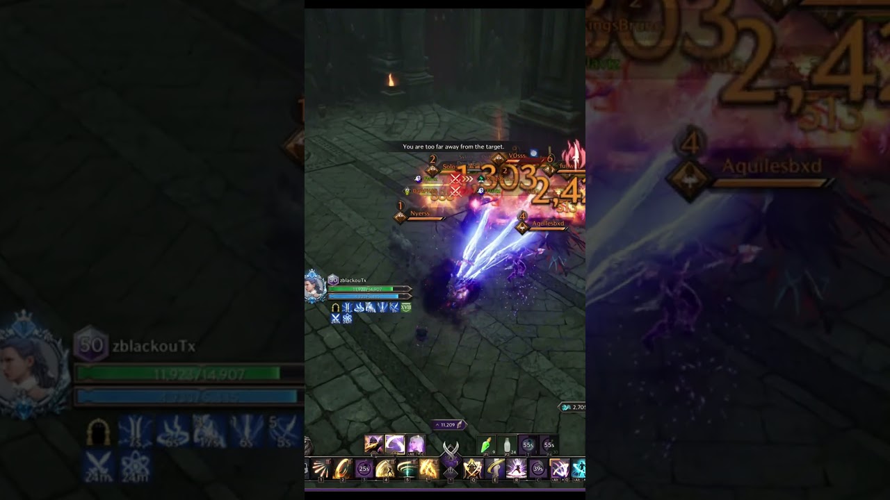 Spear Dagger PVP | Shadowdancer 1vX | Throne and Liberty #shorts  #pvp #throneandliberty