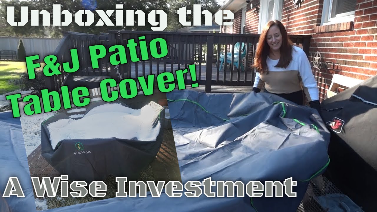 F&J Outdoors - Outdoor Patio Table Cover - Waterproof, Eco-Friendly, Fade and Tear Resistant