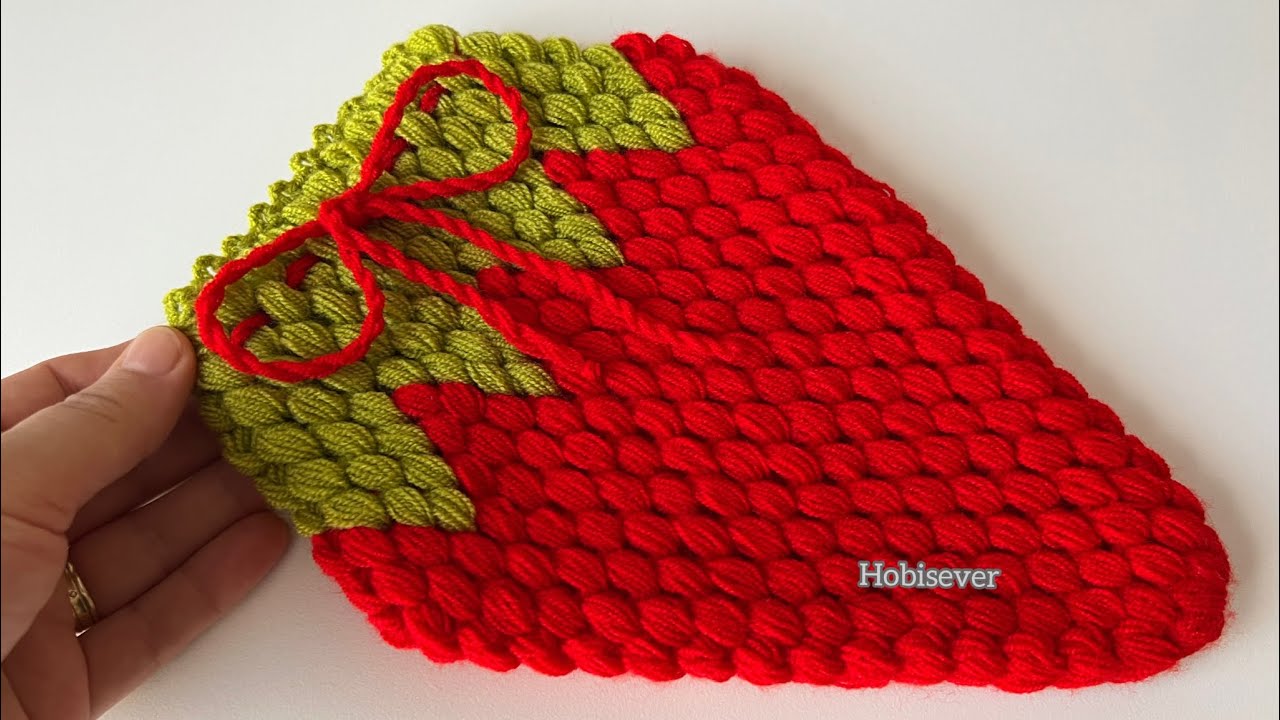 УДИВИТЕЛЬНЫЙ 👌 Легкий узор вязания крючком клубники  🍓🍓 / Идеи вязания крючком для начинающих