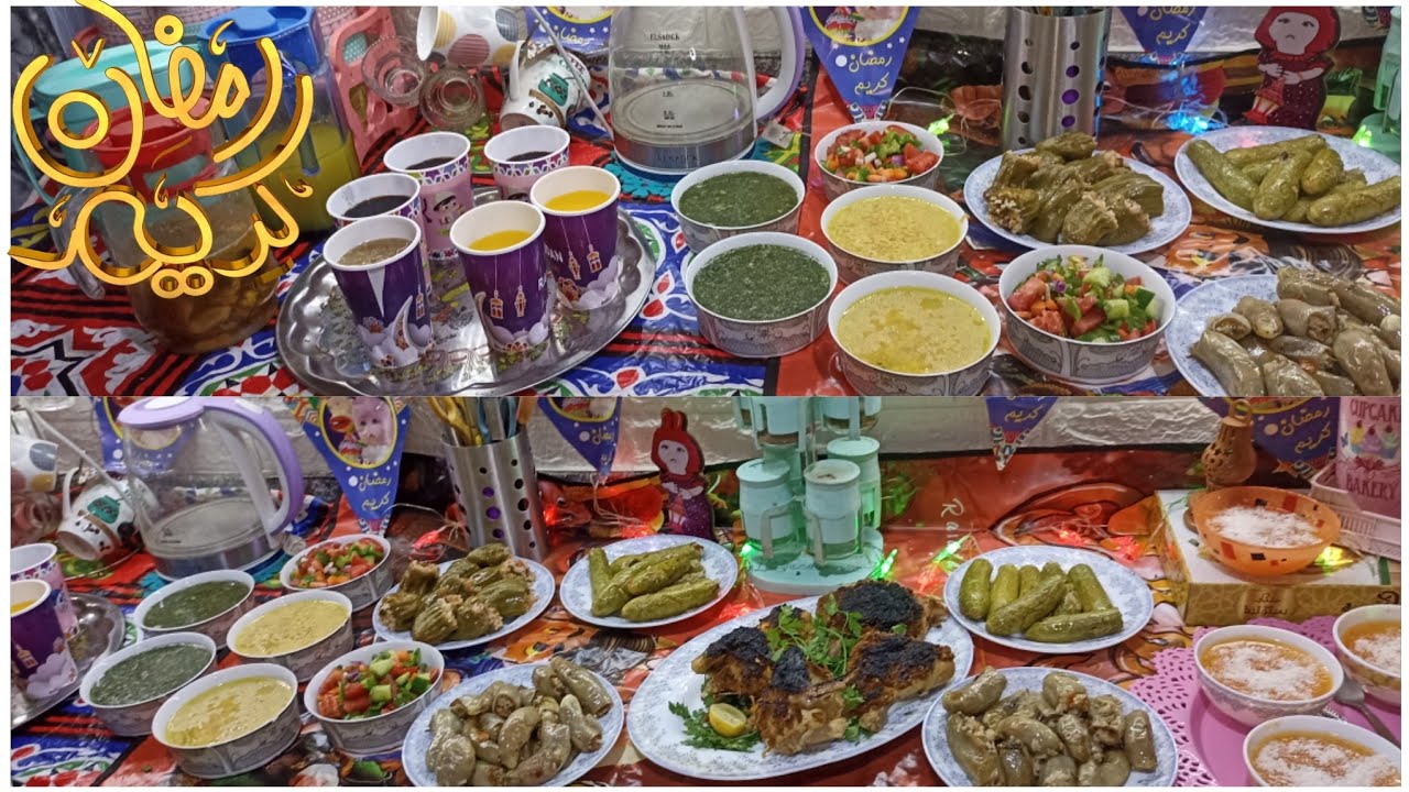 فطار أول يوم رمضان 🌛لازم يكون مع عائلتي الجميلة ♥️ عملتلهم الحلو كلة عشان أفرحهم
