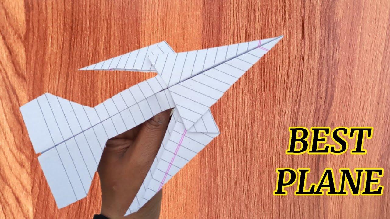 how to make a paper plane that flies far | how to make fastest paper airplane easy 
