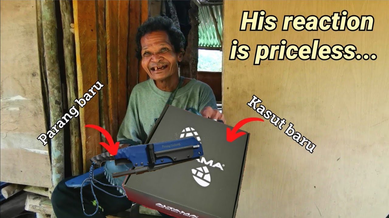 Kasut & Parang baru untuk Ombang.