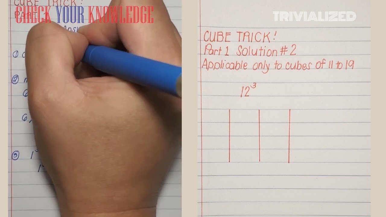 Math Tricks | Cube Trick Part 1