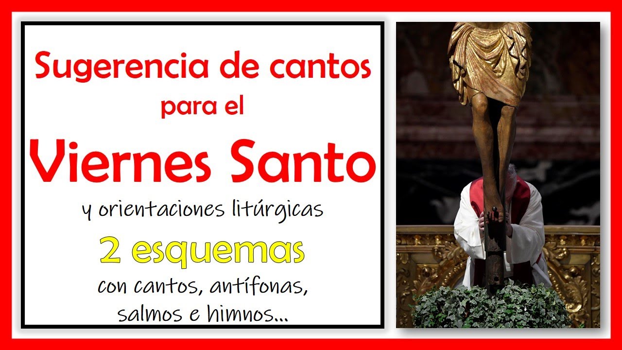 ✝CANTOS PARA EL VIERNES SANTO │18 de abril 2025 │Cantos para SEMANA SANTA: entrada y comunión