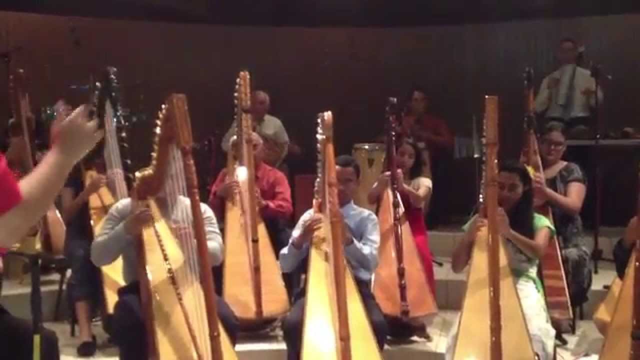 MERENGUE ROJO (harp ensemble) - Alfredo Rolando Ortiz. Concert in PuertoRico