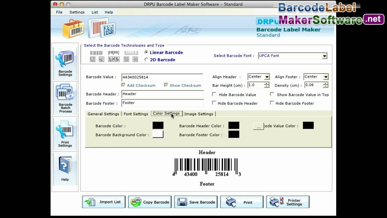 Mac Barcode Maker Software: Design and print barcode labels for various industries