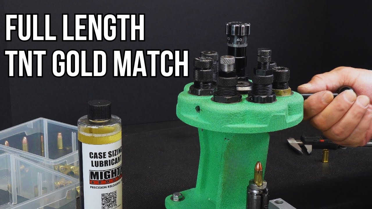 9mm TNT Gold Match Full Length Reloading Dies | Mighty Armory