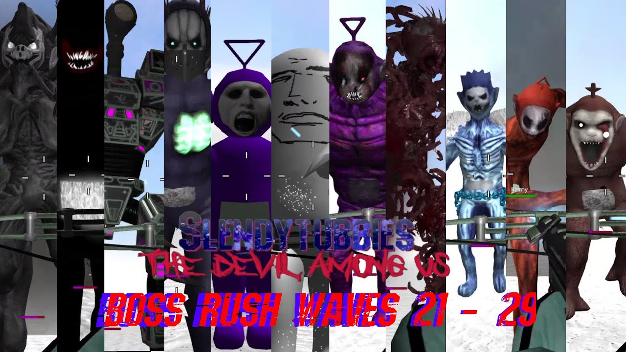 WHAT IS THAT?! | Slendytubbies: The Devil Among Us Boss Rush (Waves 21-29) With friends