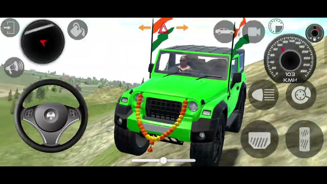 Modified Mahindra Thar😈Games:Indian Green Thar (Gadi Wala Games) Car Game Android Game - #2025