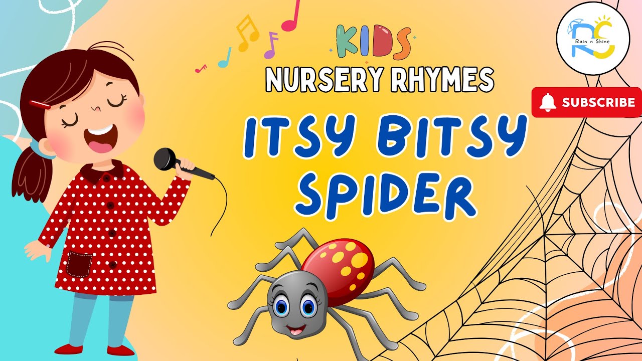 Itsy Bitsy Spider | Nursery Rhyme | Sing-Along  | Educational Video | Kids Song | Rain n Shine Kids