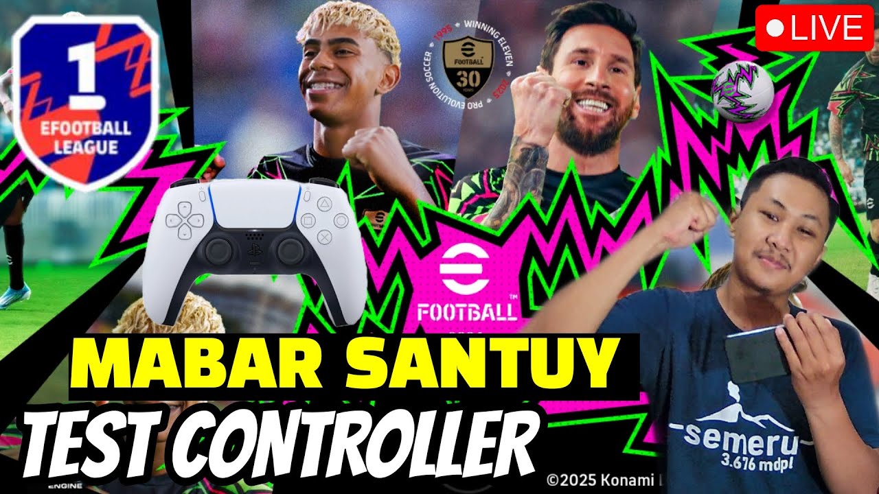 (LIVE) COBA PUSH EVENT & MABAR SANTUY PAKE CONTROLLER!! EFOOTBALL 2026