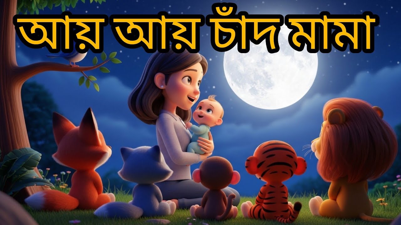 আয় আয় চাঁদ মামা টিপ দিয়ে যা | হাট্টিমা টিম টিম |  Bangla cartoon 2026 | বাংলা ছড়া গান