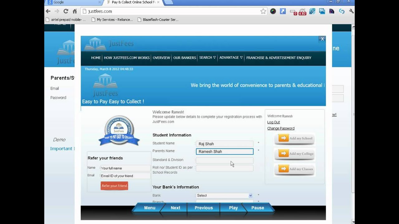 Pay School,College,Universities Fees Online