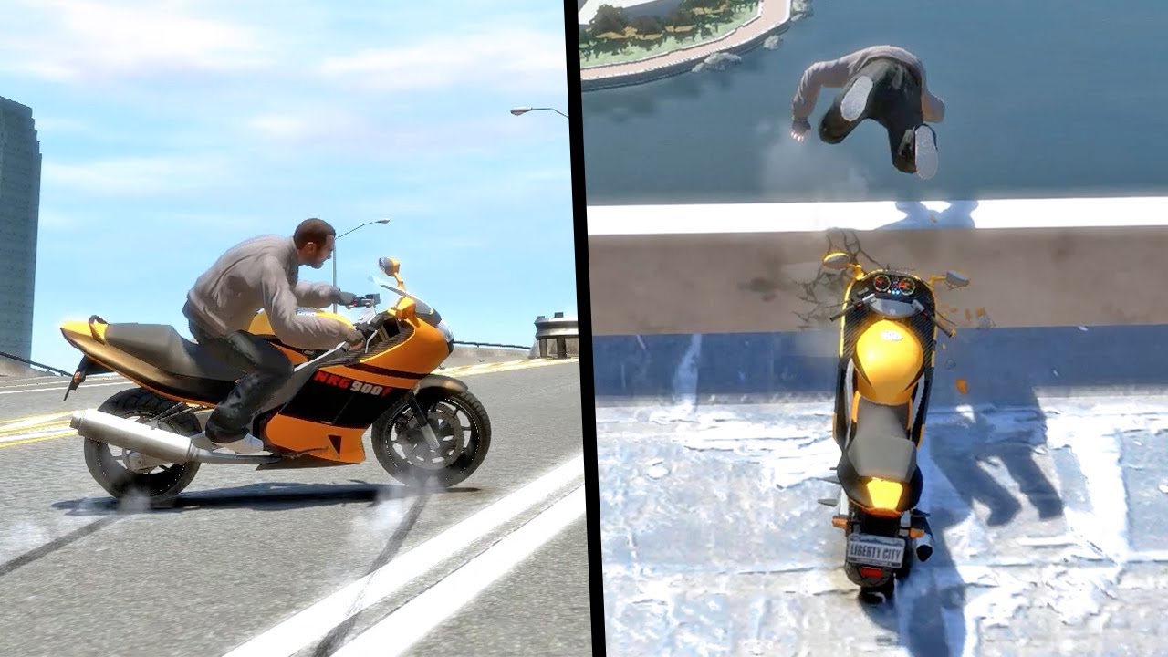 GTA IV - Brutal Motorcycle Crashes Compilation Vol.30 (Euphoria Ragdolls)