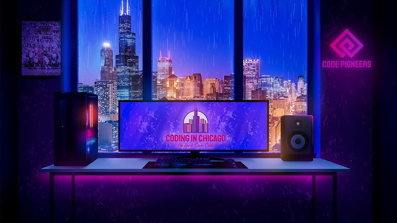 🌧️ Rainy Day Coding in Chicago | LoFi Jazz Hip-Hop