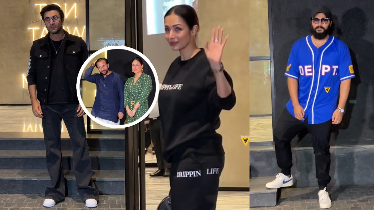 RK, Kareena, Saif, Malaika & Arjun K & Aditya Roy Kapur at Screening of Film Madgaon Express 😎🔥📸