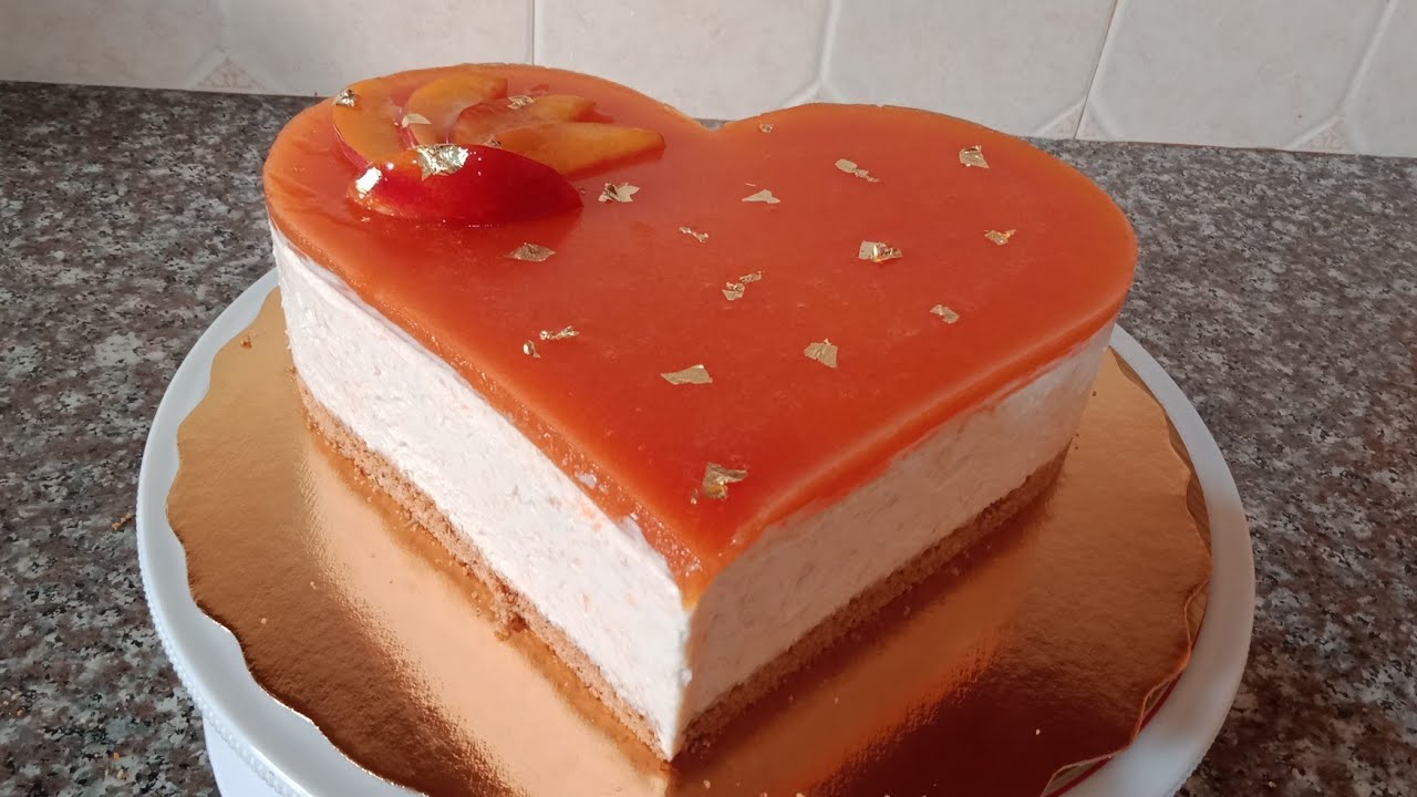 Bavarois pêche trop facile 🍑🍑بفاروا الخوخ بأسهل طريقة