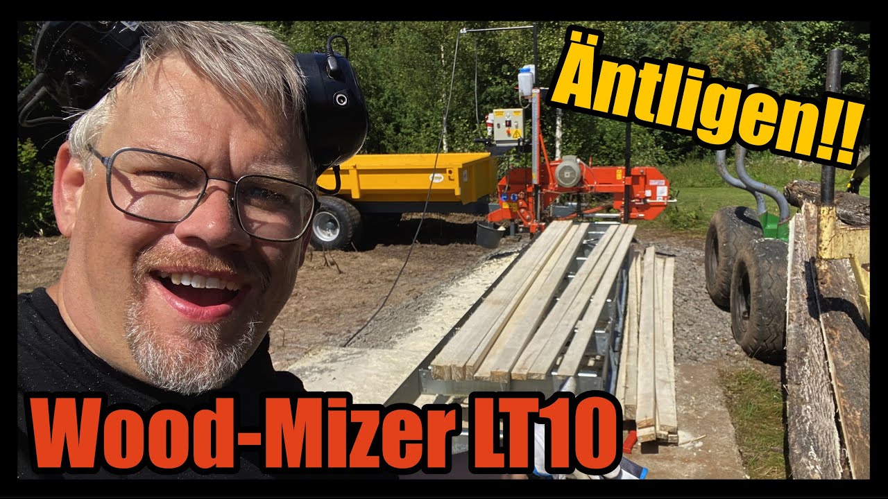 Äntligen ett bandsågverk!! Blev ett begagnat Wood-Mizer LT10!