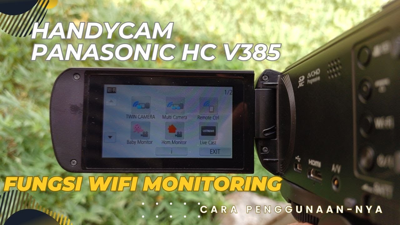 Fungsi Wifi dan Penggunaannya pada Handycam Panasonic HC  V385