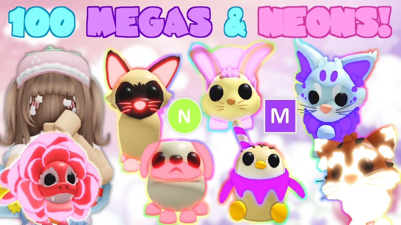 100 NEONS & MEGA 2 | Expanding My Inventory | Roblox Adopt Me | Riivv3r