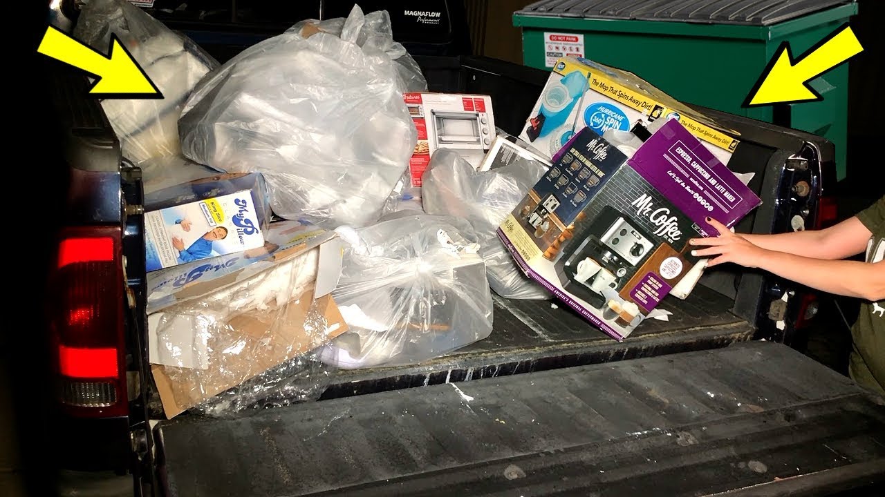 BED BATH AND BEYOND LEFT US ANOTHER TRUCK LOAD IN THEIR DUMPSTER (but the manager got slick!)