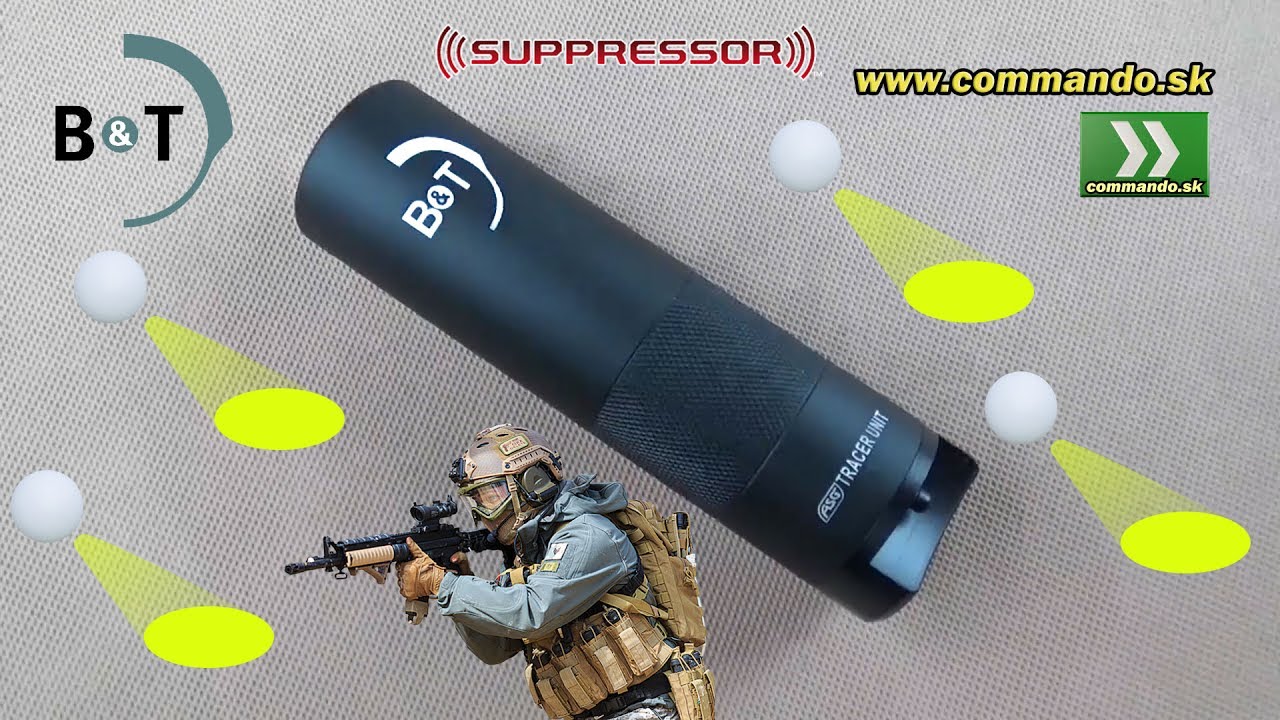Airsoft B&T Tracer BB Suppressor Nasvetľovací tlmič