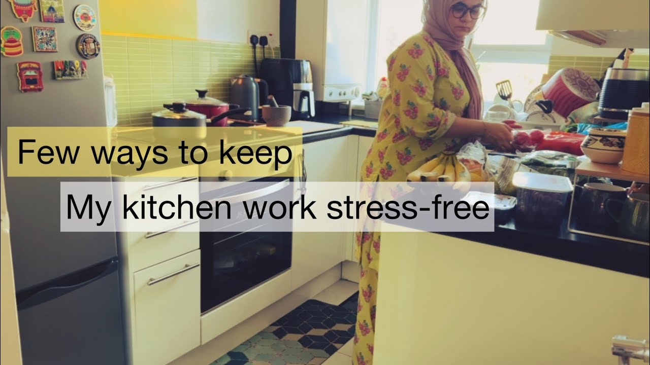 Few ways to keep my kitchen stress-free | Busy routine of a homemaker 🇬🇧